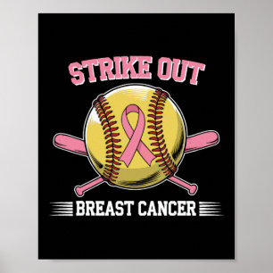 Breast Cancer Softball Kämpfen Bewusstsein für Bru Poster
