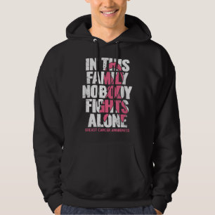 Breast Cancer Support Vintage Family Breast Cancer Hoodie