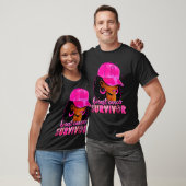 Breast Cancer Survivor Black Women Afro African Ch T-Shirt (Unisex)