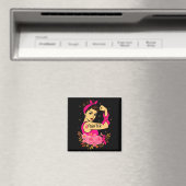 Breast Cancer Survivor Rosie Riveter Nk Awareness Magnet (In Situ (Geschirrspüler))