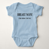 BREAST MAN WIE VATER WIE SON BABY STRAMPLER (Vorderseite)