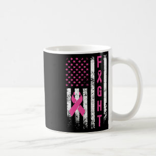 Breast Survivor American Flag Breast Cancer Awaren Kaffeetasse