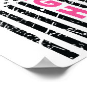 Breast Survivor American Flag Breast Cancer Awaren Poster (Ecke)
