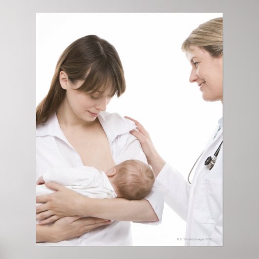 Breastfeeding advice from a doctor poster (Vorne)
