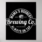 Breastfeeding Brewery Mamas Ery New Mom Brewing Poster (Vorne)