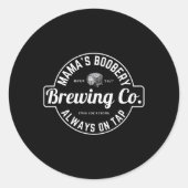 Breastfeeding Brewery Mamas Ery New Mom Brewing Runder Aufkleber (Vorderseite)