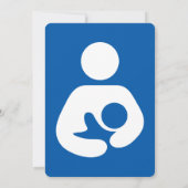 Breastfeeding / Nursing Icon Einladung (Rückseite)