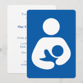 Breastfeeding / Nursing Icon Einladung (Vorne/Hinten)