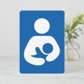 Breastfeeding / Nursing Icon Einladung (Stehend Vorderseite)