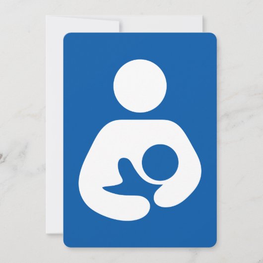 Breastfeeding / Nursing Icon Einladung (Vorderseite)