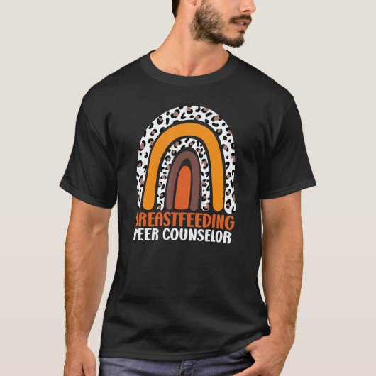 Breastfeeding Peer Counselor Rainbow Appreciation T-Shirt (Vorderseite)