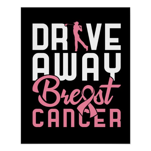 Breastkrebs abbrechen poster (Vorderseite)