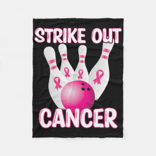 Breastkrebs ausschließen - Bowling Pink Fleecedecke