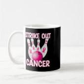 Breastkrebs ausschließen - Bowling Pink Kaffeetasse (Links)