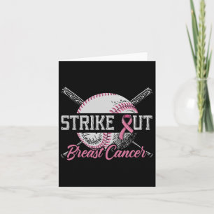 Breastkrebs-Baseball-Brustkrebs beenden Karte