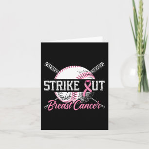 Breastkrebs-Baseball-Brustkrebs beenden Karte