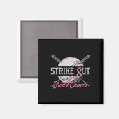 Breastkrebs-Baseball-Brustkrebs beenden Magnet (Vorderseite/Rückseite)