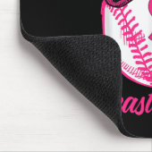 Breastkrebs-Baseball-Brustkrebs beenden Mousepad (Ecke)