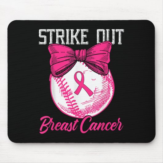 Breastkrebs-Baseball-Brustkrebs beenden Mousepad (Vorne)