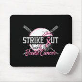 Breastkrebs-Baseball-Brustkrebs beenden Mousepad (Mit Mouse)