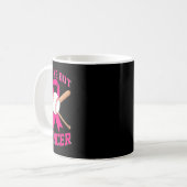 Breastkrebs-Baseball-Kampf Kaffeetasse (Vorderseite Links)