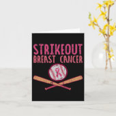 Breastkrebs-Baseball-Kampf Karte (Gelbe Blume)