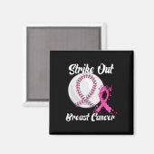 Breastkrebs-Baseball-Kampf Magnet (Vorderseite/Rückseite)