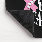 Breastkrebs-Baseball-Kampf Mousepad (Ecke)