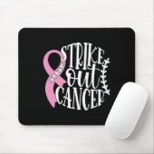 Breastkrebs-Baseball-Kampf Mousepad (Mit Mouse)
