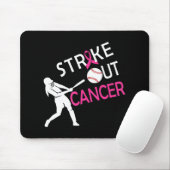 Breastkrebs-Baseball-Kampf Mousepad (Mit Mouse)