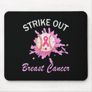 Breastkrebs-Bewusstsein abschaffen Baseball Pink R Mousepad