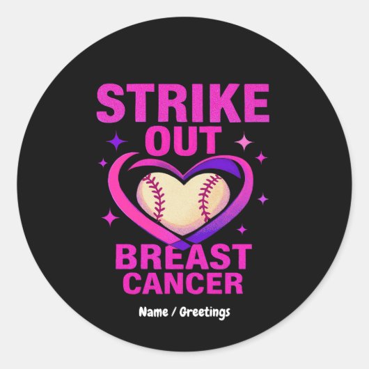 Breastkrebs-Bewusstsein für häusliche Gewalt aussc Runder Aufkleber (Vorderseite)