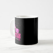 Breastkrebs-Bewusstsein - Rosa Heels Kaffeetasse (Vorderseite Links)