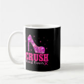 Breastkrebs-Bewusstsein - Rosa Heels Kaffeetasse (Links)