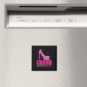 Breastkrebs-Bewusstsein - Rosa Heels Magnet (In Situ (Geschirrspüler))