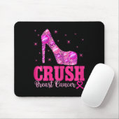 Breastkrebs-Bewusstsein - Rosa Heels Mousepad (Mit Mouse)