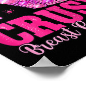 Breastkrebs-Bewusstsein - Rosa Heels Poster (Ecke)