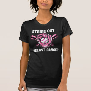 Breastkrebs-Bewusstseinsmonat-Baseball auslöschen  T-Shirt