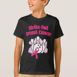 Breastkrebs-Bowling Ribbon Pink auslöschen T-Shirt