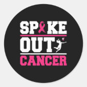 Breastkrebs - Brechen Runder Aufkleber (Vorderseite)
