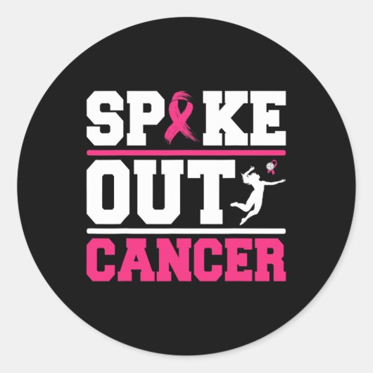 Breastkrebs - Brechen Runder Aufkleber (Vorderseite)