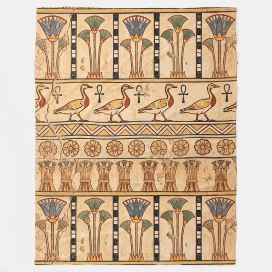 Breath of Eternity: Ancient Egyptian Geese Fleecedecke (Vorderseite)
