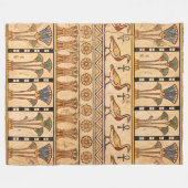 Breath of Eternity: Ancient Egyptian Geese Fleecedecke (Vorderseite (Horizontal))
