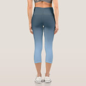 Breath_Zone Blu Gradient Capri Leggings (Rückseite)