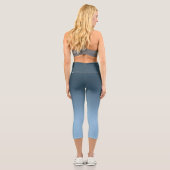 Breath_Zone Blu Gradient Capri Leggings (Rückseite)