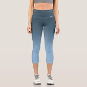 Breath_Zone Blu Gradient Capri Leggings (Vorderseite)