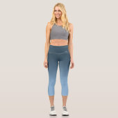 Breath_Zone Blu Gradient Capri Leggings (Vorderseite)