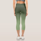 Breath_Zone Grüne Leggings Capri (Rückseite)