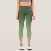 Breath_Zone Grüne Leggings Capri (Vorderseite)