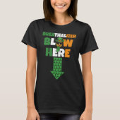Breathalizer Blow Here St Patricks Day Pineapple S T-Shirt (Vorderseite)
